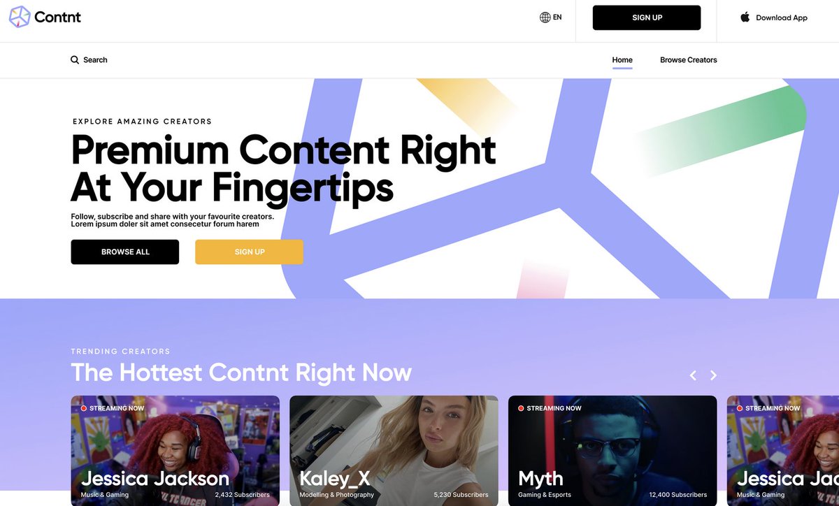 What if there was a new #Content platform that:

🥰Had a familiar #social media feel
💵Paid the best #creator rates
📣Ensured exposure
🫱🏼‍🫲🏾Didn’t just favor the top 10% of creators
 
Would you sign up? 🤔Because one is coming…🔮

Oh and did someone say sneak preview? 😉 #Contnt