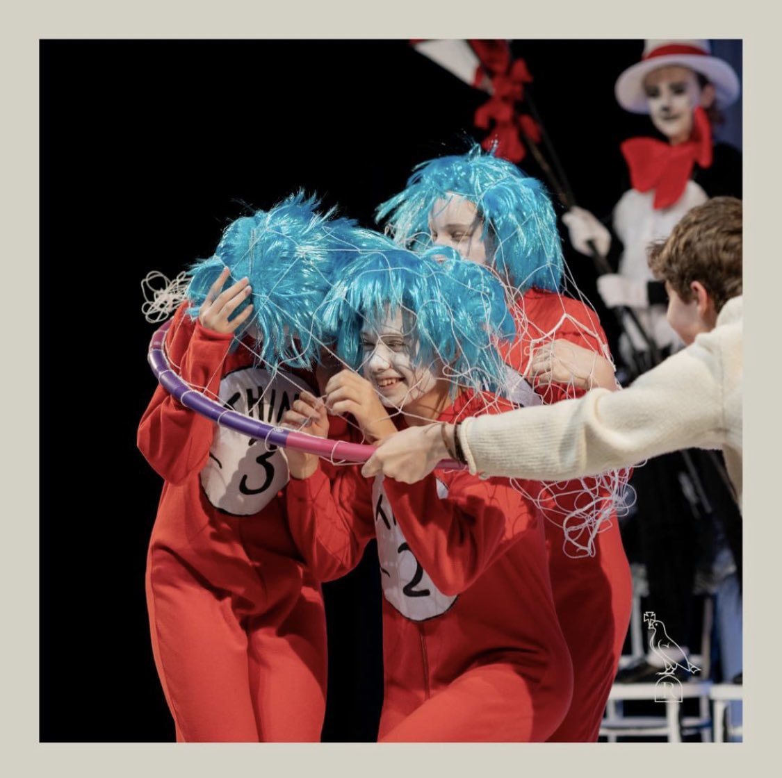 We have been delighted to present the NT adaptation of ‘Dr Seuss’s The Cat in the Hat’ this week. With the trickiest of tricks and craziest of ideas, we have certainly had lots of fun with the mischievous cat, in a red and white hat. Great work B Block. #ReptonDrama <a href="/MTIEurope/">MTI Europe</a>