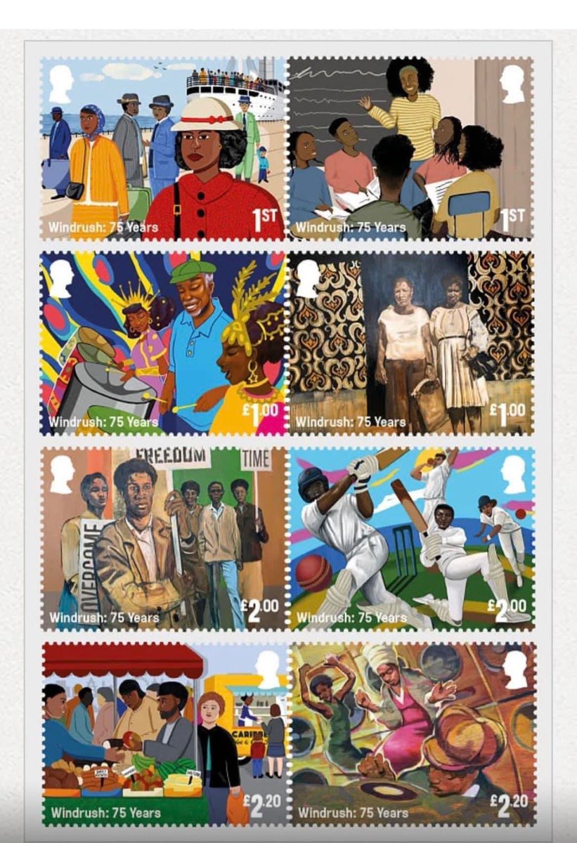 Loving the #windrush75 stamps I have to buy some to preserve for generations to come. ❤️