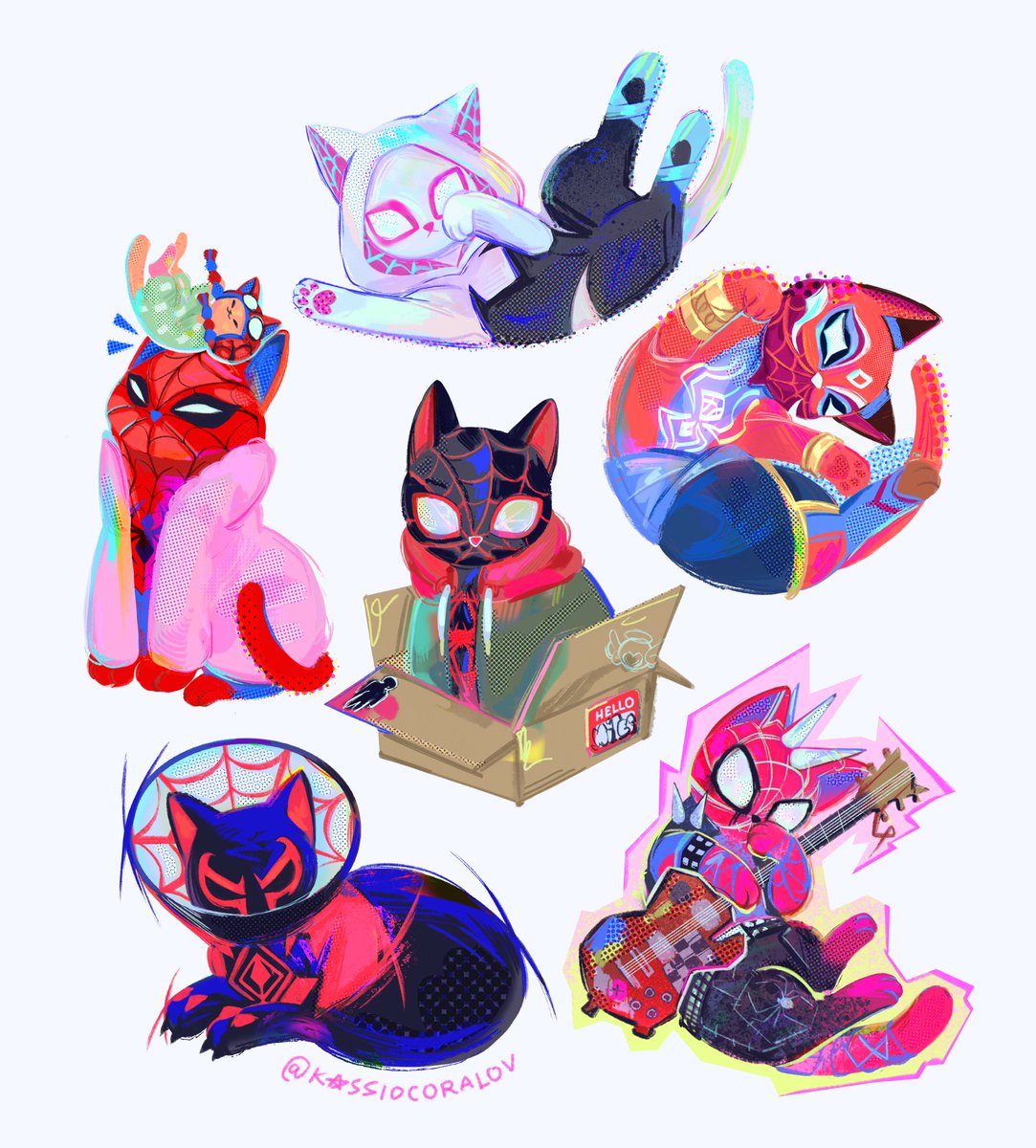 Spider meows 🐈‍⬛🕸🕷

#SpiderManAcrossTheSpiderVerse #SpiderVerse #spiderman