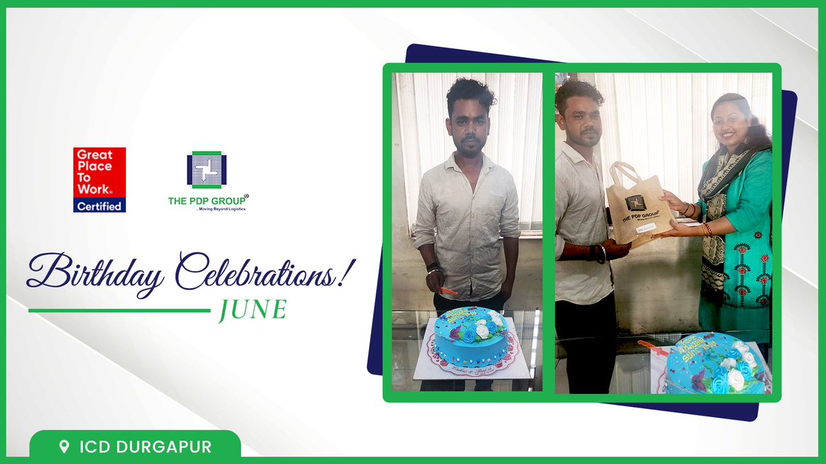 ThePDPGroup's tweet photo. #HappyBirthday to all #PDPians born in the month of June!
#lifeatPDP #officebirthday #GreatPlaceToWork2023 #birthdaycelebrations #logisticsindia https://t.co/713O25kXkL