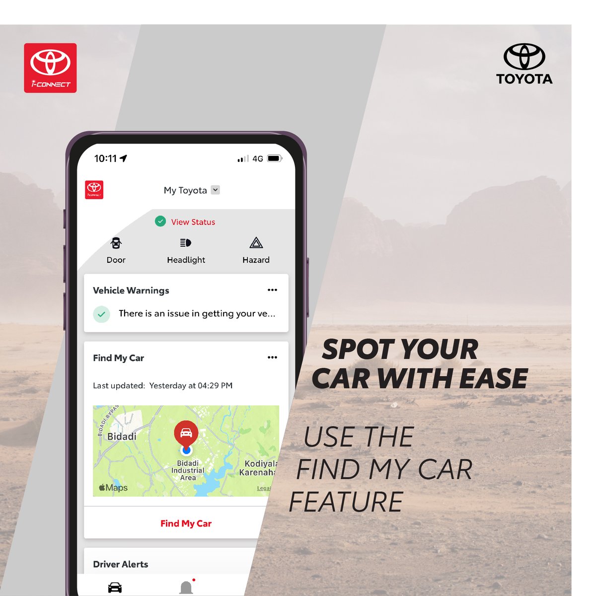 Toyota India on Twitter: "With the innovative Find My Car feature on ...