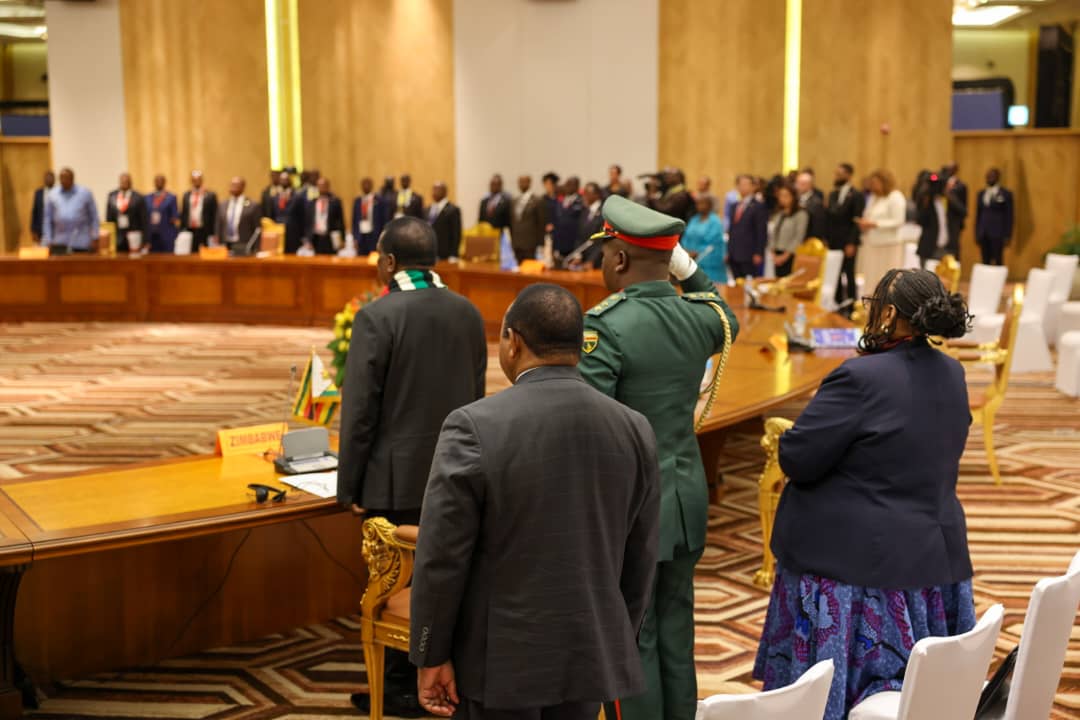 H.E. President <a href="/edmnangagwa/">President of Zimbabwe</a> is attending the African Union Quadripartite Summit in Luanda, #Angola, this morning. The President is accompanied by MOFAIT Minister <a href="/ShavaHon/">Hon. Frederick M. M. Shava</a>.
Zimbabwe currently chairs the African Union Peace and Security Council for the month of June.