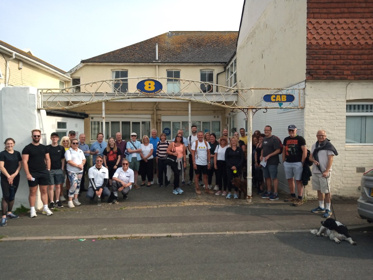 EastbourneCAB's tweet photo. Big thanks to @SRimmerLLP @QSBarwells @mayowynnebaxter and #Cramp&amp;Mullaney who joined the @CitizensAdvice team for the @londonlegal 10k #Eastbourne #LegalWalk yesterday.  Raising much needed funds for our local advice service. Well done all! Sponsor us:  https://t.co/0ljH3sBjwc https://t.co/DtdpjDBlgz