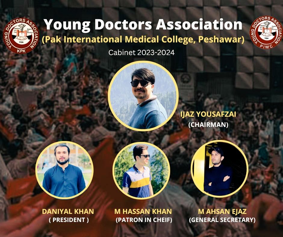 YdaPimc's tweet photo. From The House Of YDA KP.

YDA KP is pleased to anounce new cabinet YDA Pak International Medical College_Students_Wing  for the Year 2023-2024 . https://t.co/WGF7VzvVJp