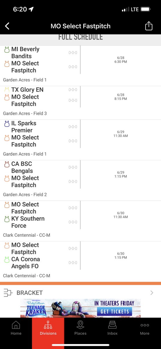 Chloe_Edwards25's tweet photo. Pumped for Colorado!! Here’s my pool play schedule.🥎⛰️🏔️@ejonesrockchalk @07Select https://t.co/7d12w0Biso