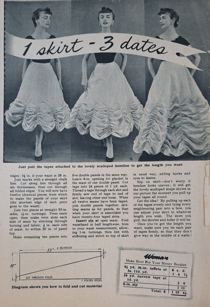 PrincessHamira's tweet photo. Here's how to do it. A '50s feature from #WomanMagazine #fashionhistory #homedressmaking https://t.co/ZB4440twta