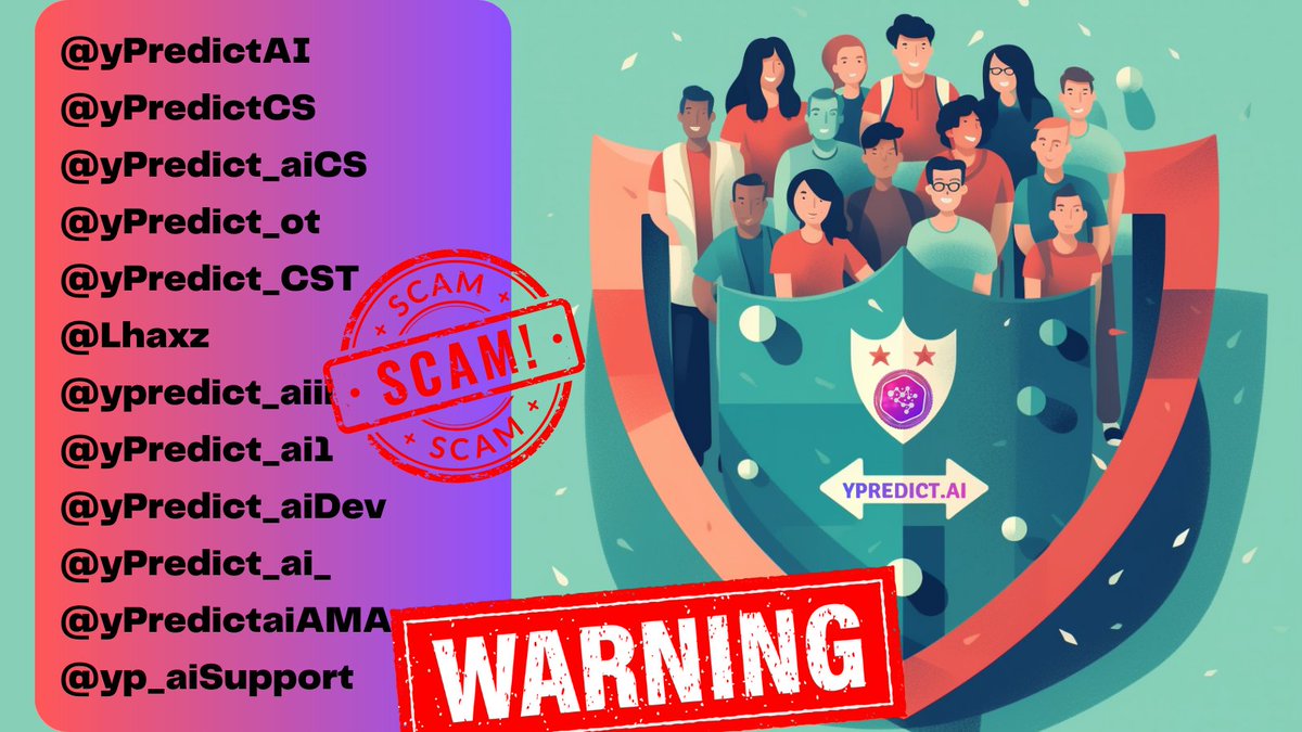 🚨 Important Announcement 🚨

Attention #YPRED community!

It has come to our attention that several fake Twitter profiles are posing as official channels of yPredict.ai. We want to emphasize that @ypredict_ai is the ONLY authentic and verified channel representing