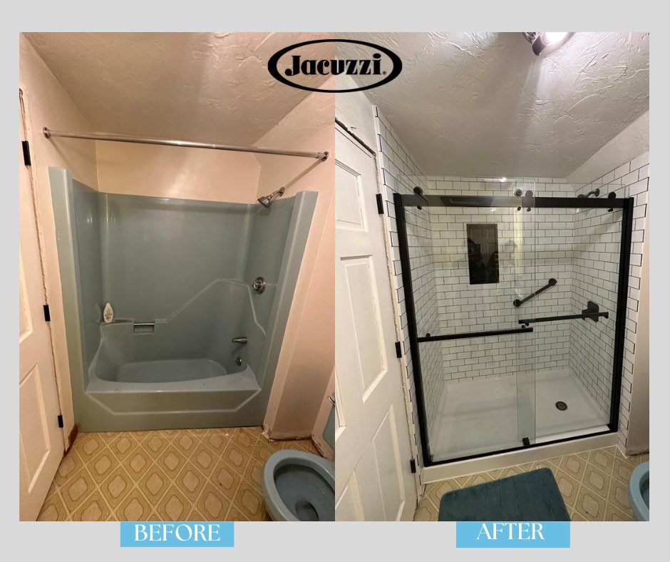 Featured Project: Jacuzzi Bath Remodel By Capital in 
📍 Belmont, MA #beforeandafter #bathroomtransformation #tubtoshowerconversion #showerinstallation #showerdoor #bathroomremodel #bathroomdesign #Belmont #BelmontMA bathmo.com/conversions/tu…