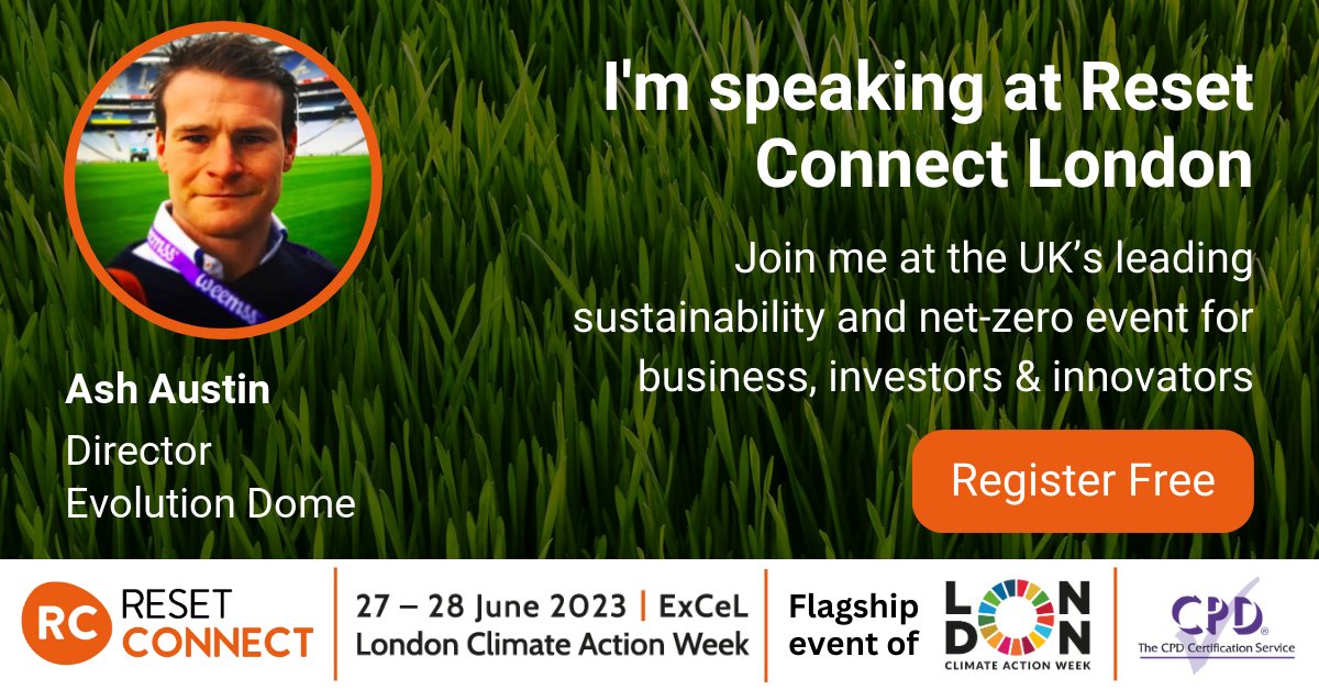 Attending Reset Connect? Come and listen to our director, Ash Austin at the London Climate Action Week Hub & Bar on June 28. 

Register for your free place on the Reset Connect website - reset-connect.com/home

#ResetConnect #RCL23 #NetZero #SustainableEvents #eventprofs