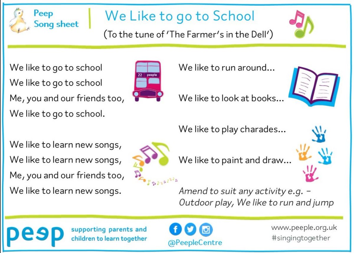 PeepleCentre's tweet photo. This is useful song to learn together and sing over summer. The transition to school is an emotional journey, as well as a practical one and reassuring children that all feelings are normal, including nervous ones, goes a long way. 

➡️https://t.co/J1zHld9vy1

#transitionpeep https://t.co/doGzC5QpYH