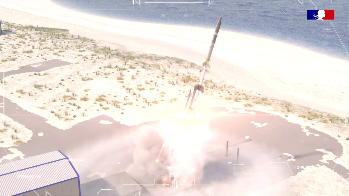 [#VMAX 🇫🇷] Hier la DGA a procédé, depuis Biscarosse au 1er tir d'essai de fusée sonde emportant le démonstrateur de planeur hypervéloce VMax.

Bravo à l'ensemble de nos équipes qui ont œuvré pour ce tir et qui sont engagées quotidiennement sur le programme ! ⤵️

 #NotreDéfense