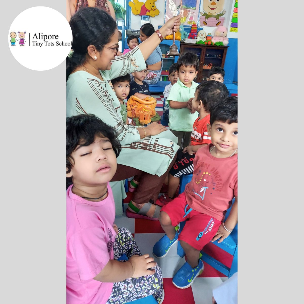 'Radiating Joy in Action Classes at Alipore Tiny Tots Nursery School! 📷📷 #attnalipore #kolkatanursery #aliporeplayschool #smileyfaces #Actionclasses #nurseryschoolfun #joyfullearning #happykids #tinytotsadventures #enjoyingeducation'