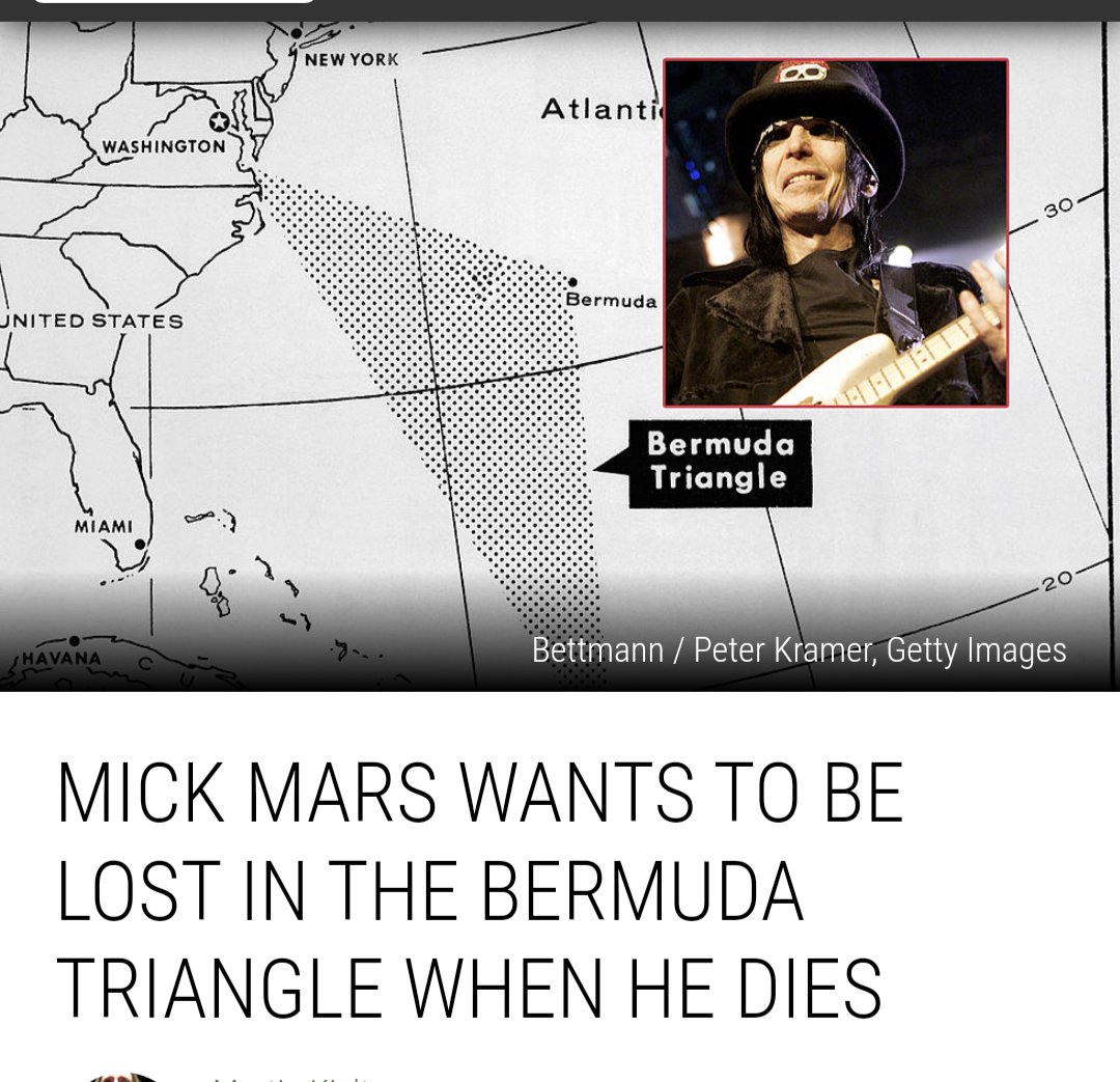 jefdiesel's tweet photo. Sure hope they get a proper map of the Bermuda triangle when they ditch his ashes. #ripmickmars https://t.co/vYQi19xc4k