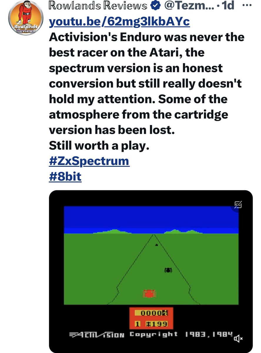 CardiacDrop's tweet photo. Hey gamer folks, retro gamer friends and #NerdsForLife 
My buddy @Tezmondo74 has fantastic stuff over on his @YouTube page that you definitely want to check out!!!
Give him a follow &amp; check out his fantastic insight on these Atari/ZX Spectrum classics #AtariAppreciation https://t.co/y1v6V6jT4n