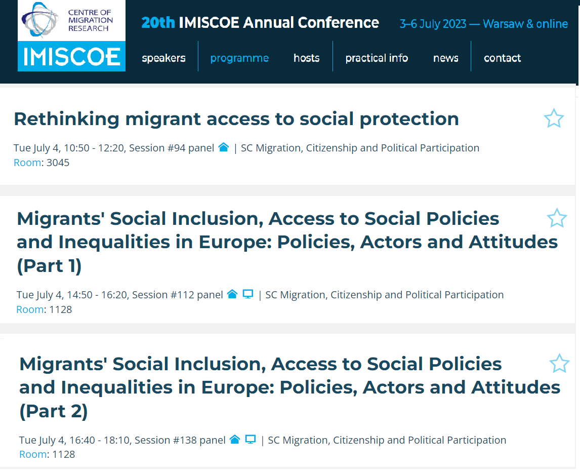 Roberta Perna (@roberta_perna) on Twitter photo Attending #IMISCOE2023 at <a href="/CMR_Warsaw/">CMR_Warsaw</a> and interested in #migration, #SocialProtection and #inequalities?
Then consider joining us on Tuesday 4 July for a full day of dedicated sessions with great colleagues!
👇👇👇 Attending #IMISCOE2023 at <a href="/CMR_Warsaw/">CMR_Warsaw</a> and interested in #migration, #SocialProtection and #inequalities?
Then consider joining us on Tuesday 4 July for a full day of dedicated sessions with great colleagues!
👇👇👇
