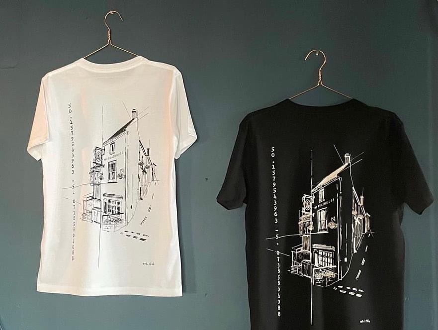 One of our most loyal locals Howard modelling his Boaty T-shirt! Join the crew and grab yours at the bar for only £15!

•
•
•
#theboathousefalmouth  #eatlocal #drinklocal #drink #pubfood #pubdining #cornwall #dining