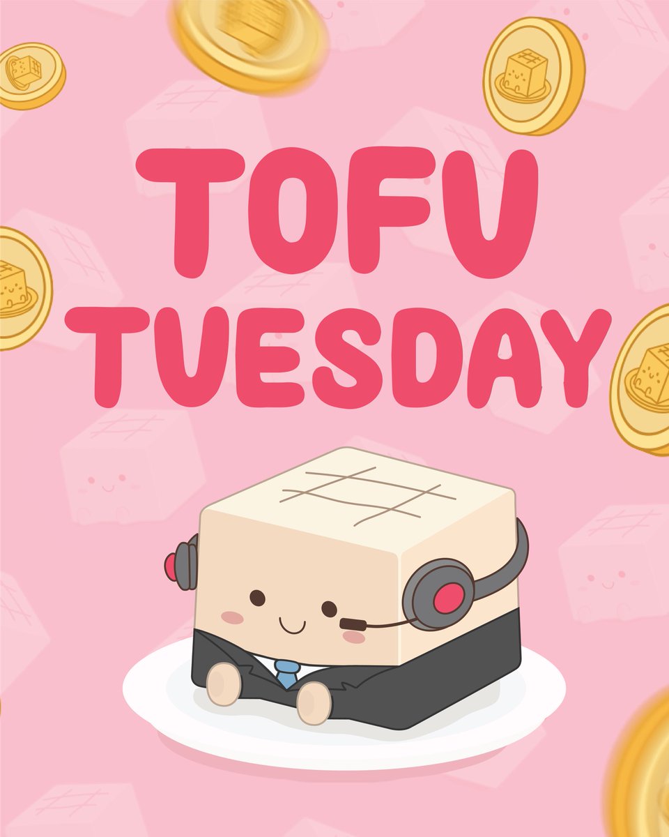 GM GM ☀️

Make sure to set those reminders for the upcoming $TOFU Tuesday space! 🗓️ 

Wen: 3:00PM CST / 4:00PM EST

LINK: x.com/i/spaces/1gqxv…