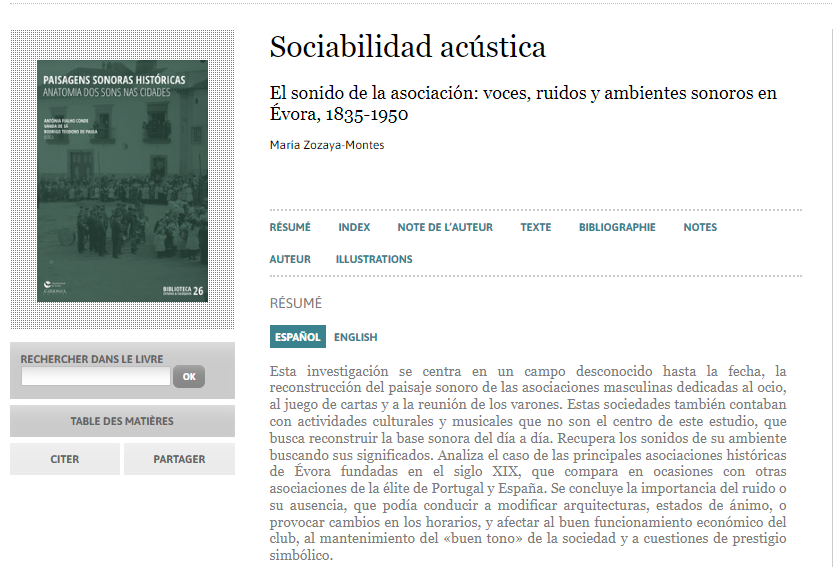 ZozayaMaria's tweet photo. 📚leer más sobre el paisaje sonoro, 
@ZozayaMaria : Sociabilidad acústica «Sociabilidad acústica. El sonido de la asociación: Voces, ruidos y ambientes sonoros en Évora, 1835-1950», Paisagens sonoras históricas, Lisboa, @cidehus_ue 👇 https://t.co/XXqWaDuNVj https://t.co/IC6sZoSUqu