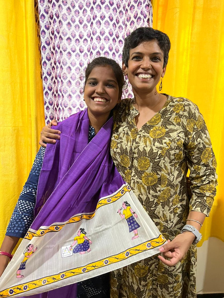 @jayaaripina's success as being selected in the Gandhi-King Scholarly Initiative has made us all proud. As a token of love and appreciation, VOICE gifted her with our custom made voice scarf. We wish you all the best and we know you will uphold the spirit of #agirlcandoanything