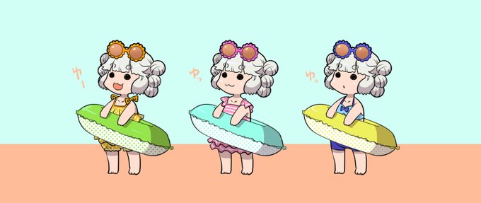 「chibi one-piece swimsuit」 illustration images(Latest)