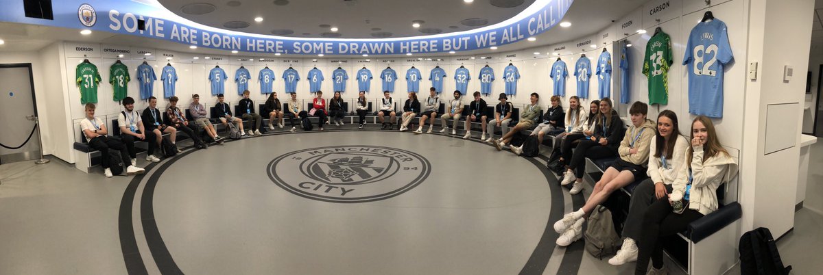 Thank you to Ian and Roger for a very informative business talk and tour of the Etihad Stadium @ManCity @GreenheadCol @greenheadpaws #stepintosport