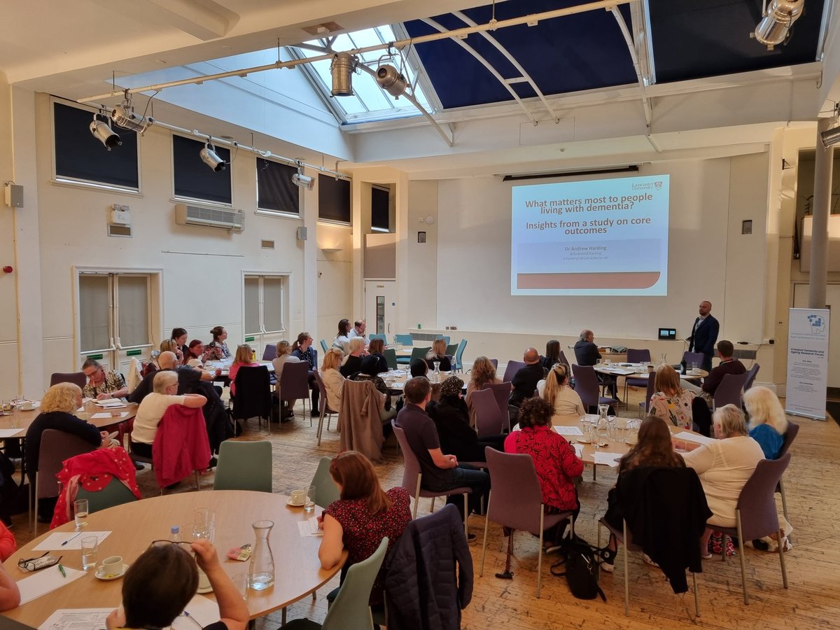 Our Dementia Policy Conference at Blackburn House in Liverpool is off with a full room of carers, care providers, <a href="/alzheimerssoc/">Alzheimer's Society</a> <a href="/tide_carers/">tide - together in dementia everyday</a> and Local Authorities!

Up now, <a href="/AndrewJEHarding/">Dr Andrew Harding</a> talking about the Dementia Core Outcome set
#LiverpoolDementia