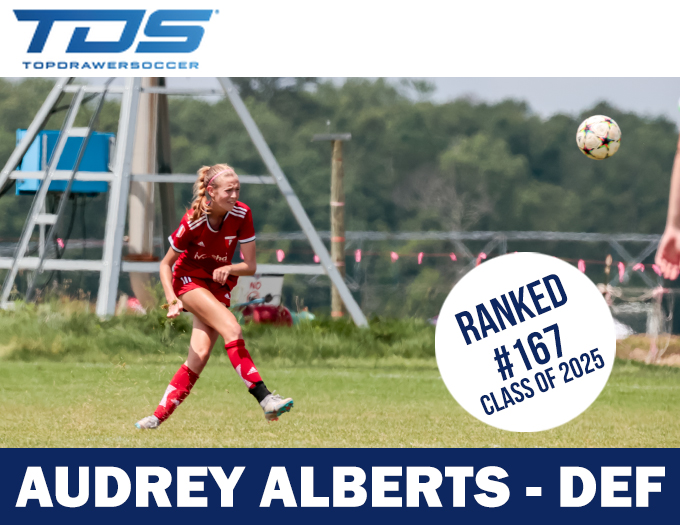 So great to have @audreyalberts_ as @ChicagoFCUnited 2007's representative on the @TopDrawerSoccer summer 2023 ranking of the 200 best 2025 players in the nation! #Ranked topdrawersoccer.com/players-to-wat…