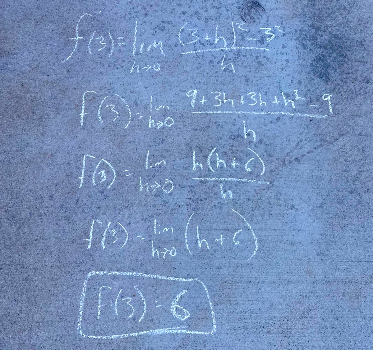 Driveway chalk art with the kids turns into calculus when an engineer and former math teacher are married. #StillGotIt #Math💛