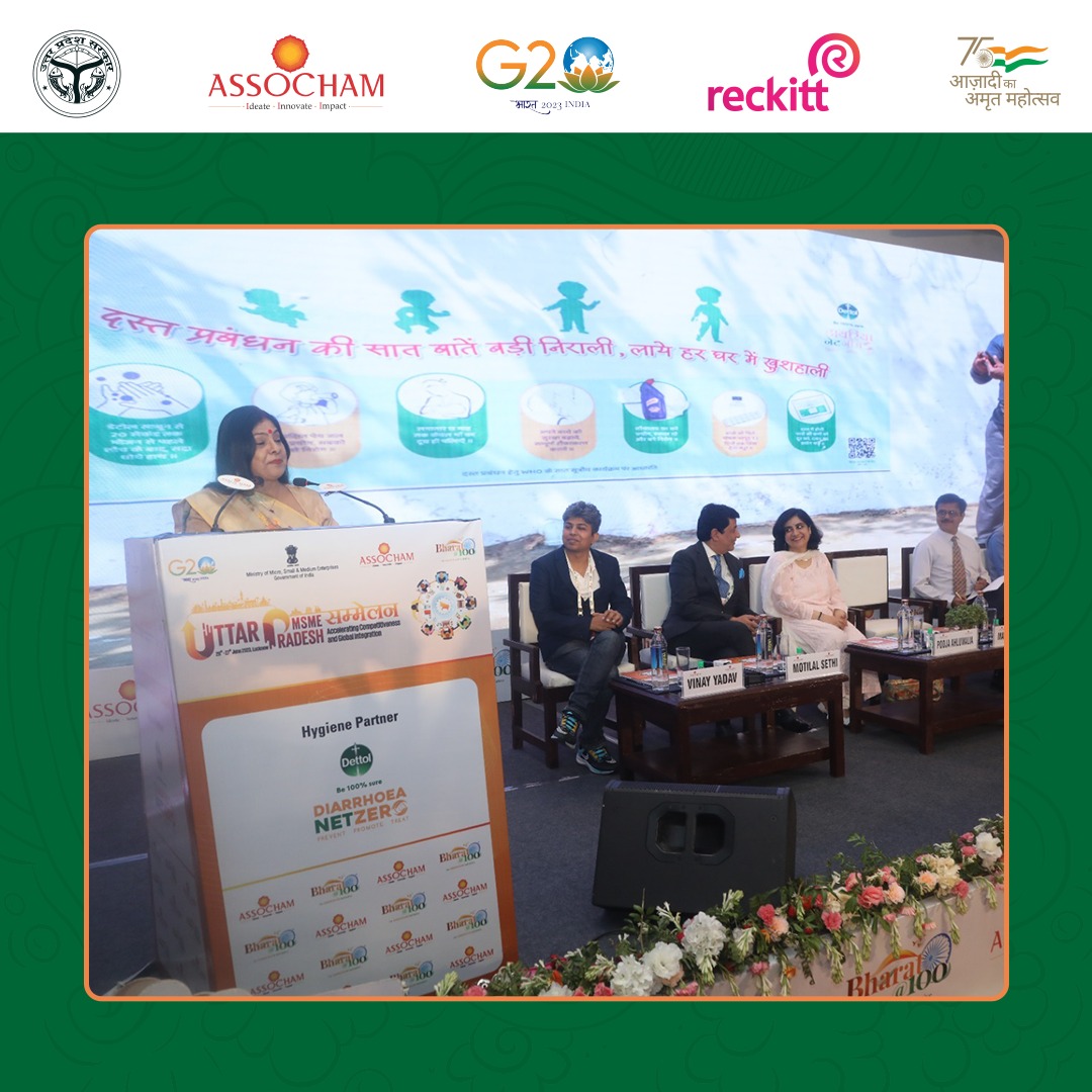 DettolDNZ's tweet photo. Every step we take is a step towards ensuring that a child's life is not lost to Diarrhoea! 💫
We are at the #ASSOCHAMUPMSMESammelan - Accelerating Competitiveness &amp; Global Integration, as their designated Hygiene Partner.
(1/3) https://t.co/Zzo3fT3r9O