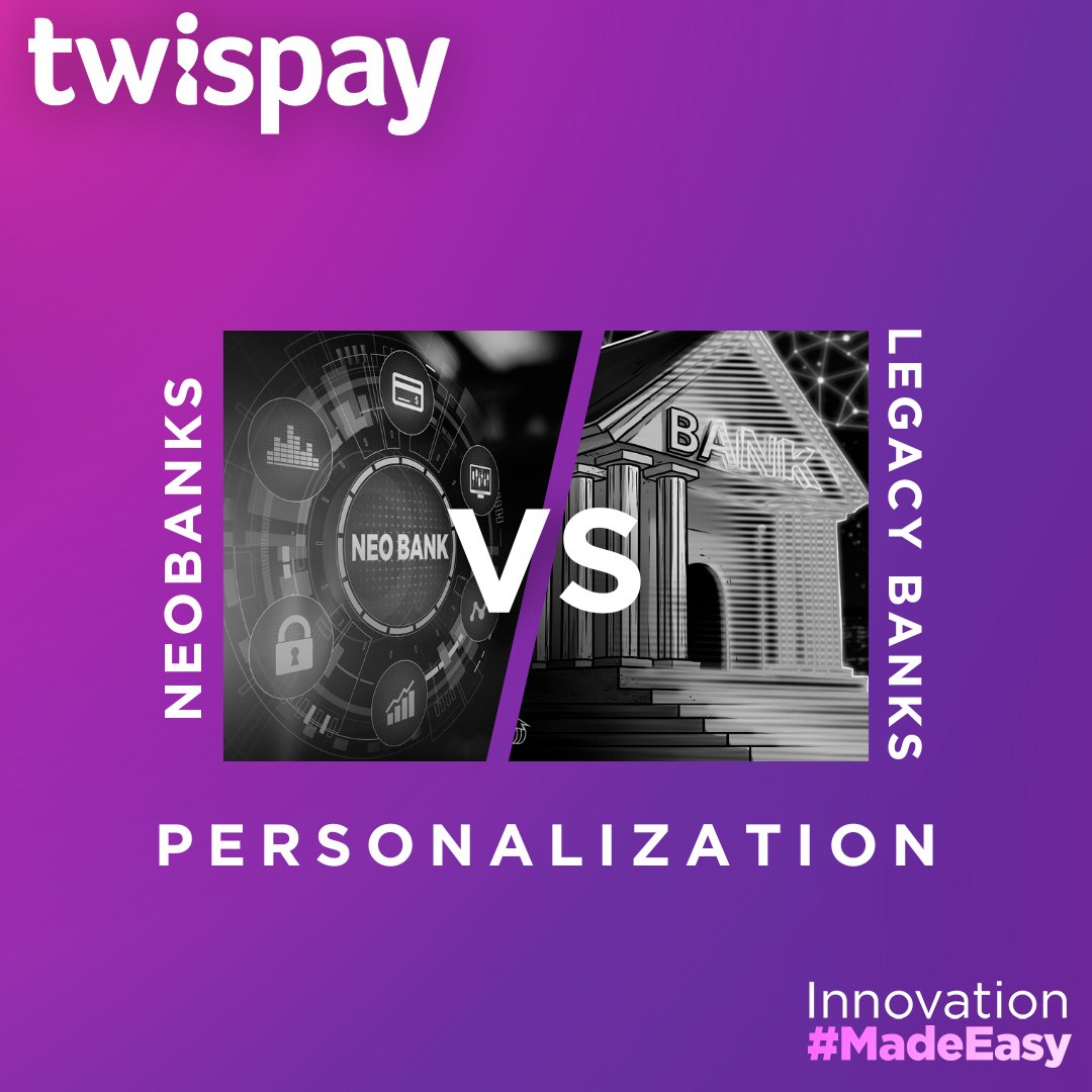Neobanks vs. legacy banks: the battle for personalization appears to be won by #neobanks. Here’s why. ⬇️🧵