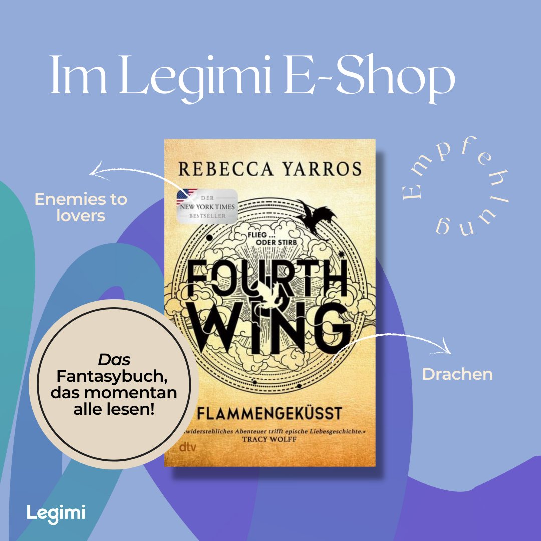 Ihr wollt wissen, ob an dem Hype rund um "Fourth Wing" von Rebecca Yarros ist etwas dran ist? 
Dann lest jetzt das E-Book! In unserem E-Shop könnt ihr es gegen eure gesammelten Gutscheinpunkte einlösen oder natürlich bequem separat kaufen. 🙂📚

Zum Buch: legimi.de/e-book-fourth-…