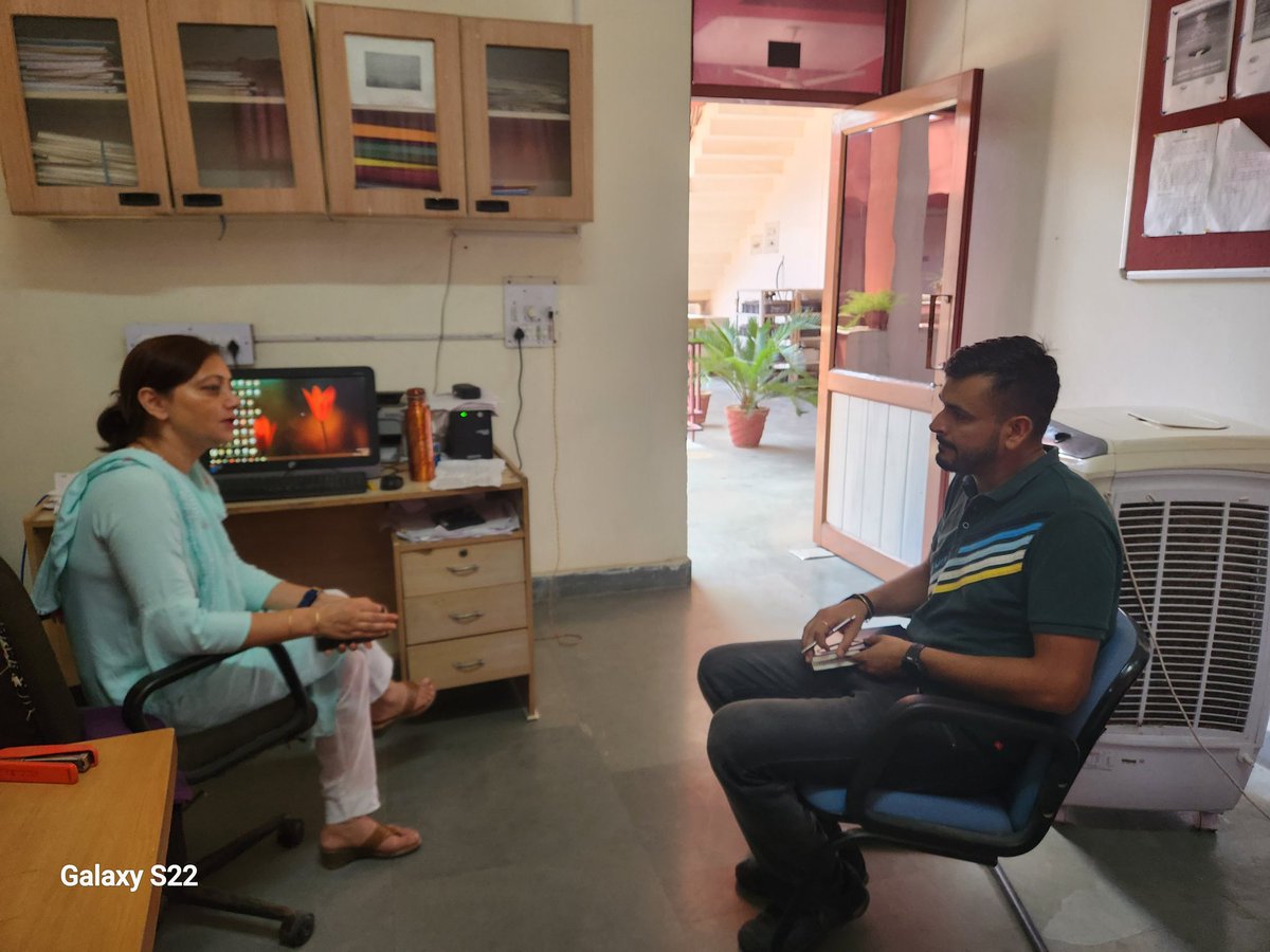 VMandwal's tweet photo. Meeting held with Dr. Veena Sharma, Technical Officer, Agromet Section, Sher-e-Kashmir University of Agriculture Sciences and Technology Jammu (SKUAST).                               Regarding Capacity Building on CSA, CSA seeds and agromet advisory. @dd_msydav @v_gunwant https://t.co/ALM1CbKCDF