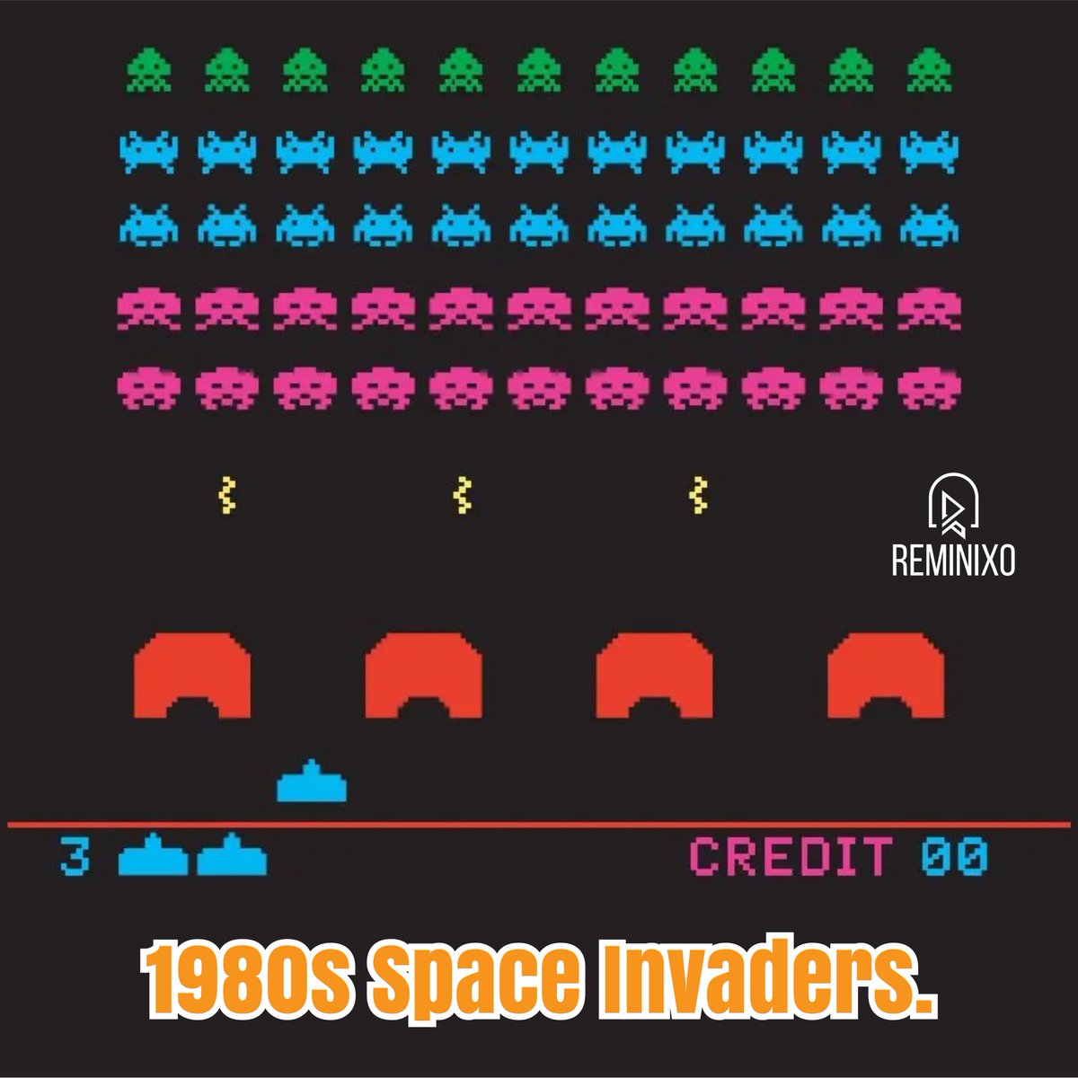 reminixo's tweet photo. Made by Taito Corporation for the arcade and Atari consoles. Space Invaders is a fixed shooter game with the player moving along a horizontal axis, firing a laser cannon at creatures before they descend to the bottom of the screen.

#SpaceInvaders #ArcadeGaming #AtariConsoles https://t.co/1sZAnqClcF