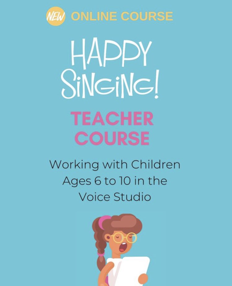 fullvoicemusic's tweet photo. It’s finally here!! The Happy Singing Teacher Course for working with children in the voice studio! Early bird registration savings until July 1. ❤️ https://t.co/RL06Q7a9AY https://t.co/smrNZUMT58