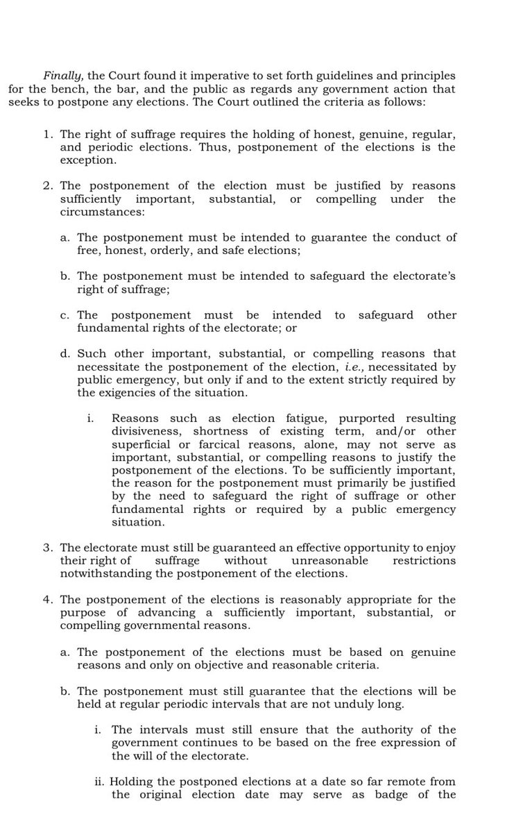 inquirerdotnet's tweet photo. JUST IN: The Supreme Court declares the law postponing barangay and SK elections unconstitutional. 

SC recognizes the necessity of proceeding with the election on Oct. 2023. | @T2TupasINQ https://t.co/jhpFu6WCEZ