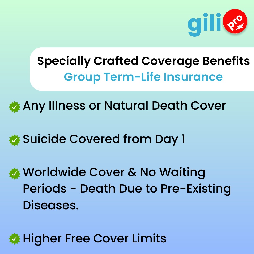 gili_pro's tweet photo. Specially Crafted #Coverage #Benefits of #GroupTermLifeInsurance.
#gilipro #groupmedicliam #lifeinsurance #insurance #insurancepolicy #suminsured #family #uw #hospitalization #employee #employeebenefit #insuranceclaim #sumassured #deathcover #sucide #illness #wellness https://t.co/80E3BZYQTz