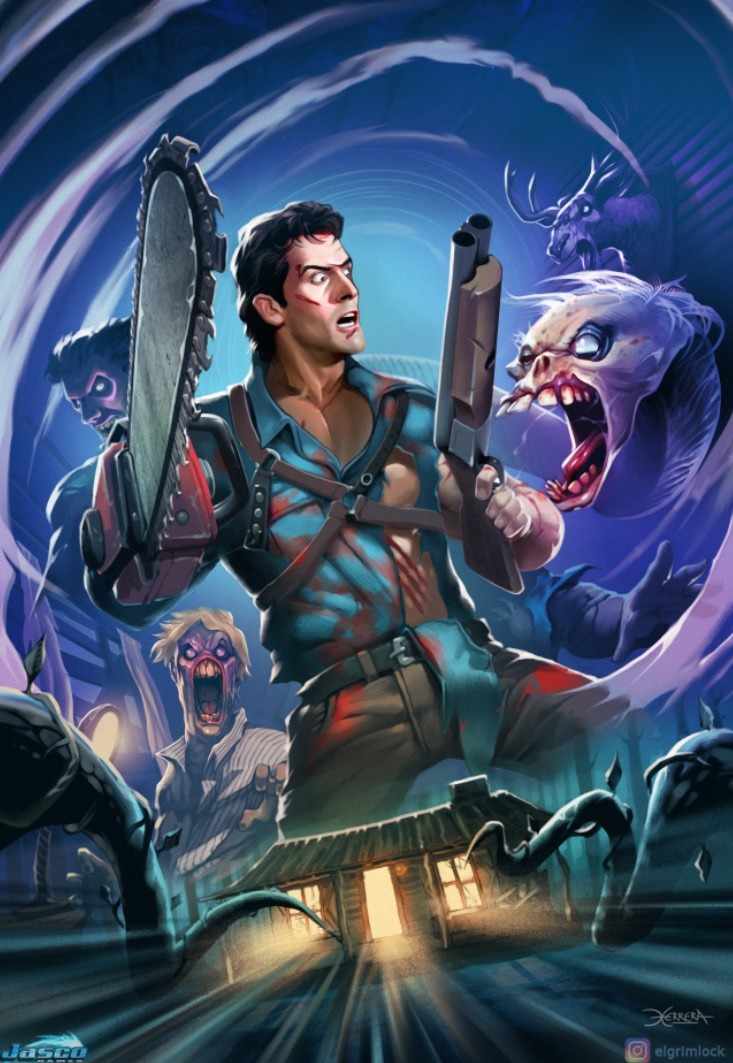 Ash Williams, whipping Evil Dead ass!