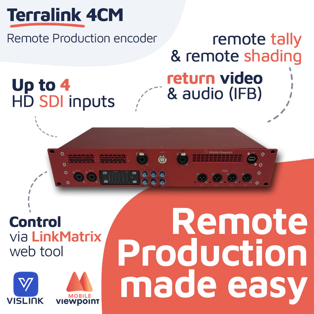 MobileViewpoint's tweet image. #RemoteProduction shouldn&apos;t be difficult! 1 box, all these features:
✔️up to 4 HD SDI inputs, with return video
✔️professional audio connectors for IFB/return audio
✔️remote shading with your own RCP panels
✔️remote tally connectors
✔️remote management via #LinkMatrix web-tool