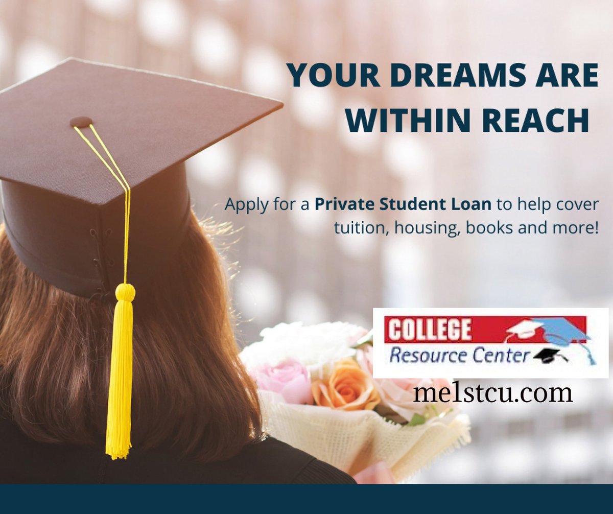 Check out our college resource center at me1stcu.com to see if we can help you acheive your dreams. me1stcu.com #me1stcu #acheiveyourdreams #collegeresources #studentloans