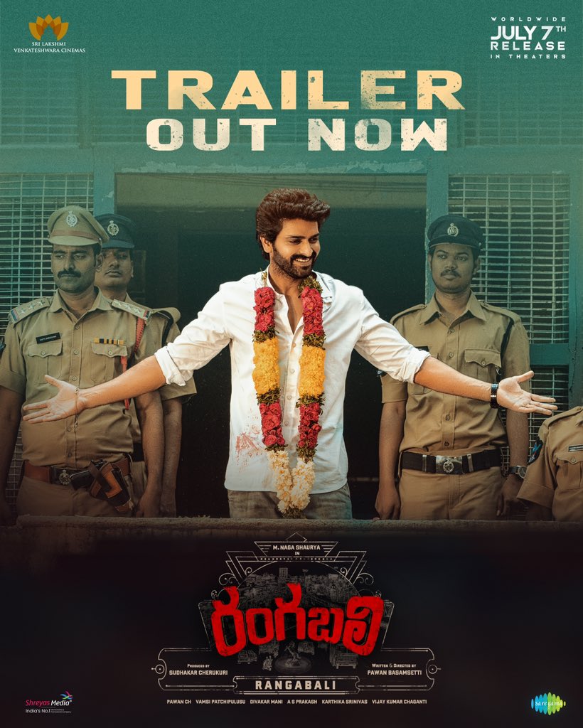 Naga Shaurya (@iamnagashaurya) on Twitter photo "Lights, camera, trailer!"
#Rangabali Theatrical Trailer out now💥
- youtu.be/B8ybLVdO2YQ
In Cinemas July 7th 🔥
#YuktiThareja <a href="/PawanBasamsetti/">Pawan Basamsetti</a> <a href="/pawanch19/">Pawan Ch</a> <a href="/SLVCinemasOffl/">SLV Cinemas</a> <a href="/saregamasouth/">Saregama South</a> "Lights, camera, trailer!"
#Rangabali Theatrical Trailer out now💥
- youtu.be/B8ybLVdO2YQ
In Cinemas July 7th 🔥
#YuktiThareja <a href="/PawanBasamsetti/">Pawan Basamsetti</a> <a href="/pawanch19/">Pawan Ch</a> <a href="/SLVCinemasOffl/">SLV Cinemas</a> <a href="/saregamasouth/">Saregama South</a>