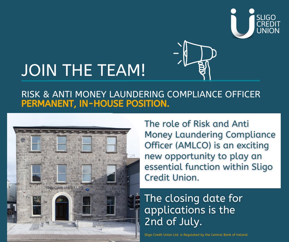 Sligo Credit Union on Twitter "JOB VACANCY We have a new exciting