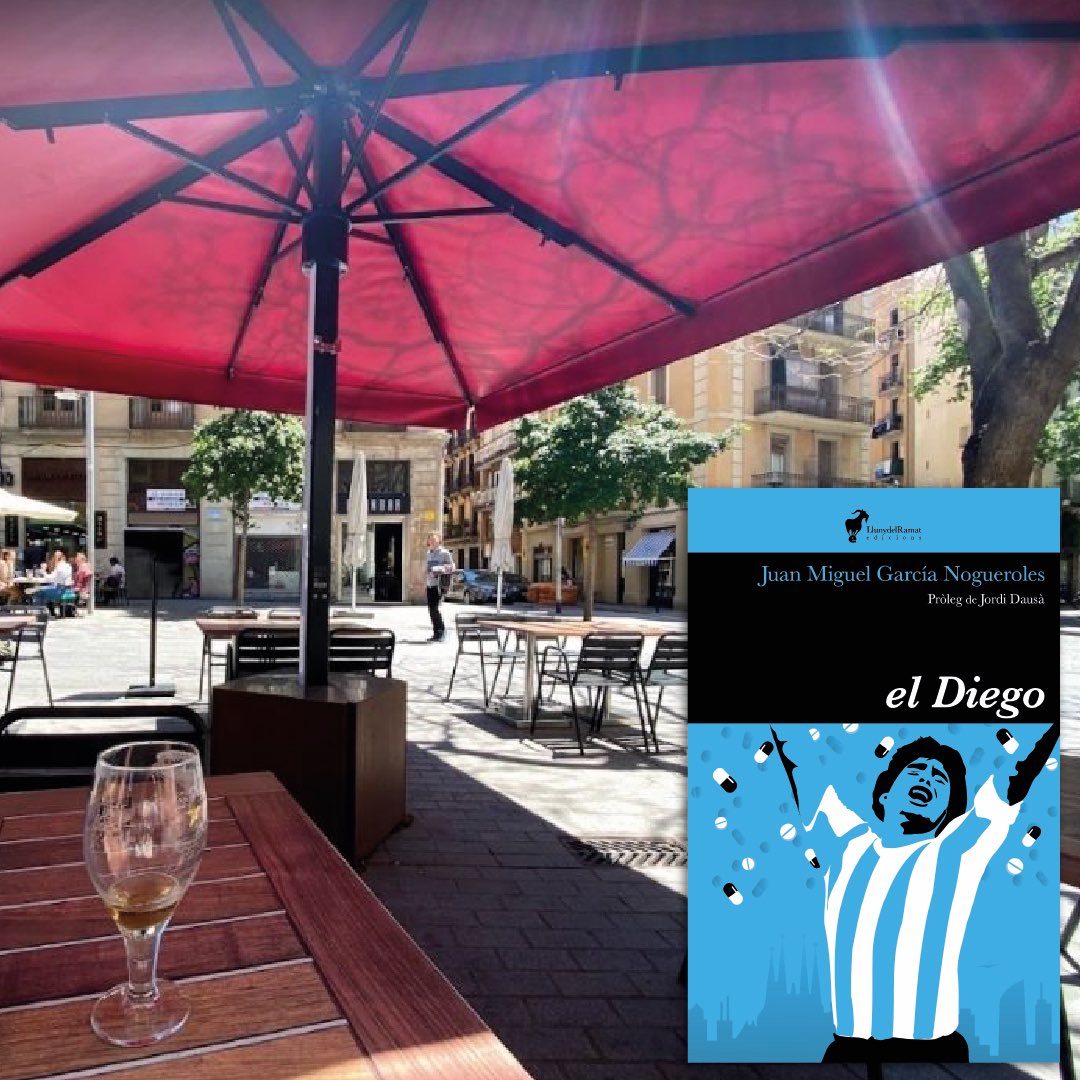 Una terrassa a l'ombra i una cervesa ben fresca suant sobre la fusta de la taula. Potser unes escopinyes. El rum-rum de la gent i el tràfic amortit per la intensitat de la història que ens proposa 'el Diego'.
(El Born - Barcelona)