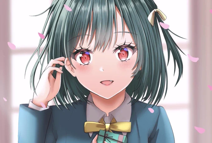 うんうん  #ほっぺの斜線は可愛い