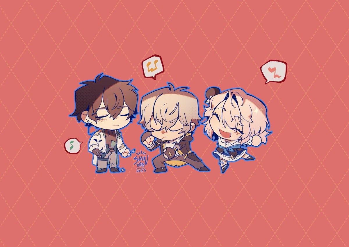 「trioblazers little dance i love them so 」|Shelfyのイラスト