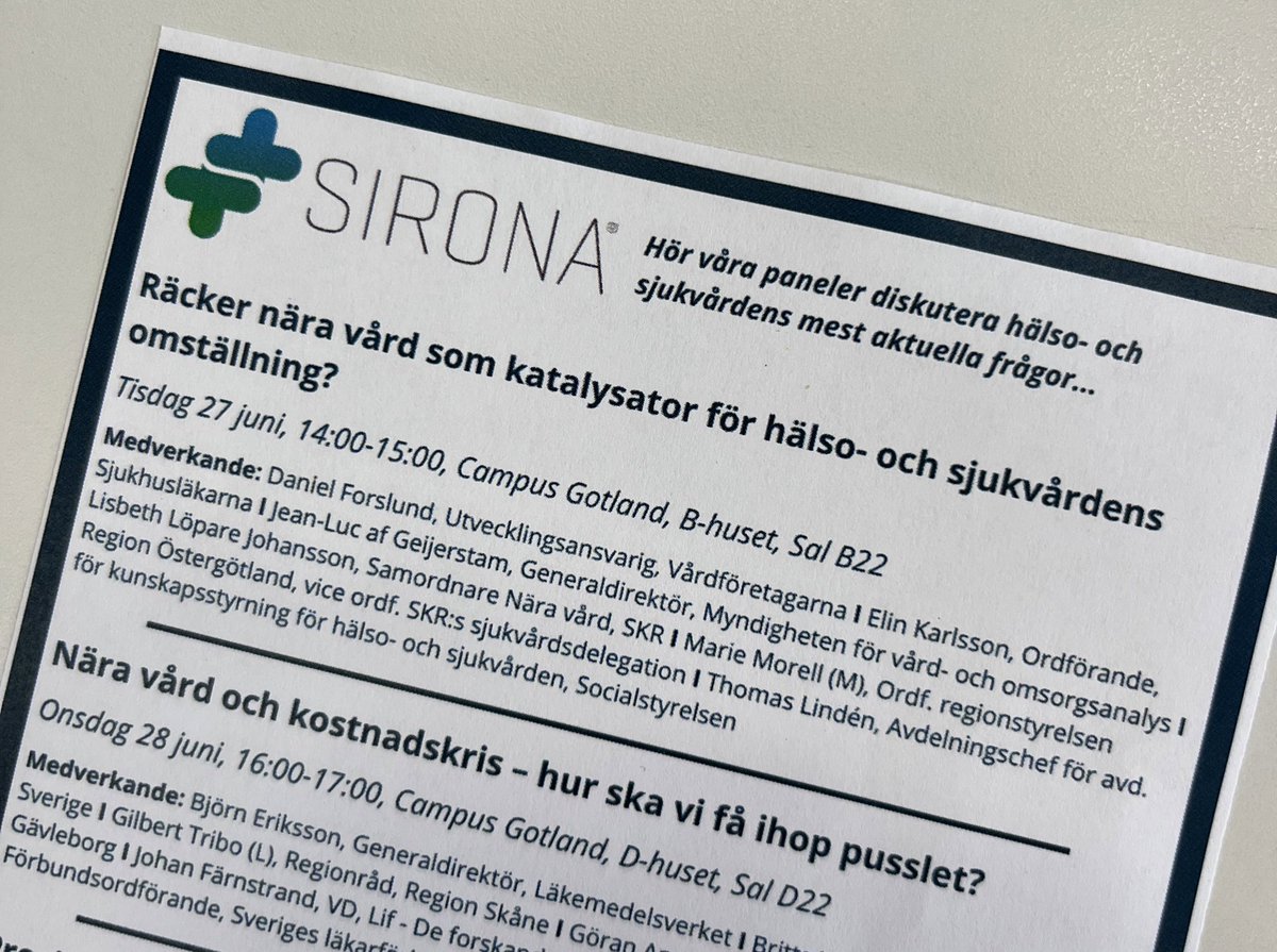 Dags för första seminariet (av många) i #almedalen2023 
Mycket intressant panel