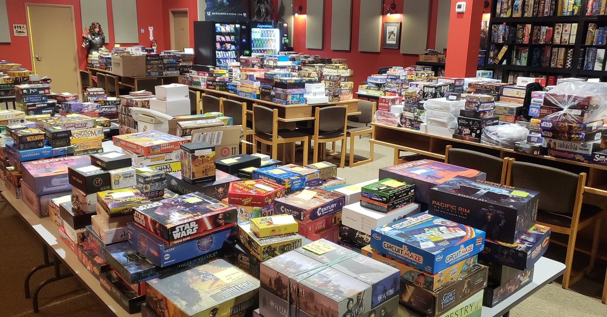 Board Game Swap Dropoffs going on now, and the twice a year swap is happening July 1! 

justgamesrochester.com/board-game-swa…

#bgg #boardgamegeek #boardgameaddict #rochester #roc #upstateny #visitroc #rocevents #rochesterny #localgamestore #tabletopgames #tabletop #boardgamer