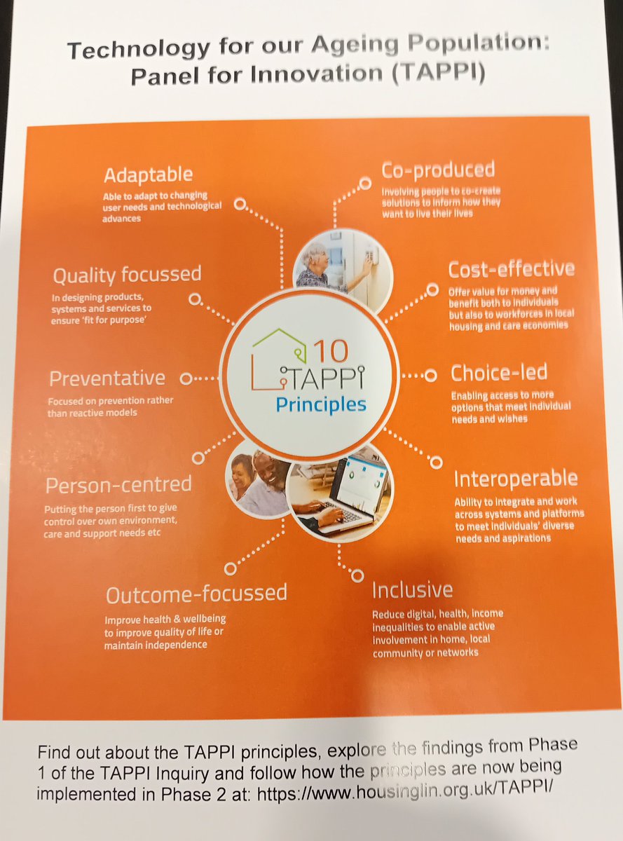 Are you at #Housing23 in Manchester? Do you know about Technology for our Ageing Population: Panel for Innovation and how to embed the #TAPPI principles in your design briefs and to proactively transform your housing services? Visit the #TEC theatre to listen, learn &amp; discuss