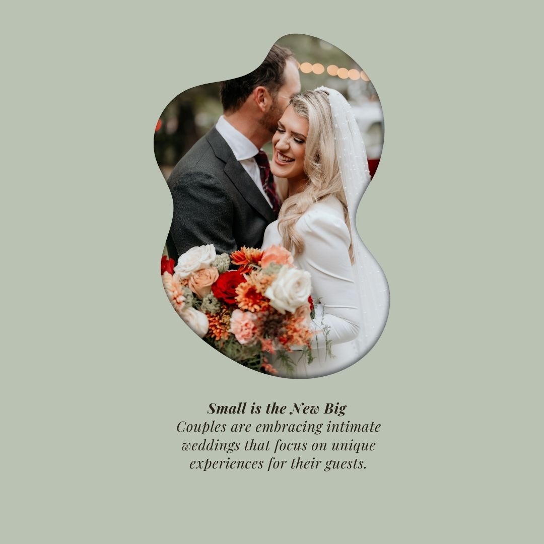 Lily_in_June's tweet photo. 2023 Most popular wedding trends:
Eco-Conscious
Small is the New Big
Outdoor Bliss
Tradition, Reimagined
Tech-Savvy Nuptials
Deliciously Different
#WeddingTrends2023 #SustainableWeddings #OutdoorWeddings #NonTraditionalWeddings #TechWeddings #LilyInJune #WeddingPlanning https://t.co/OATDyi3Ij4