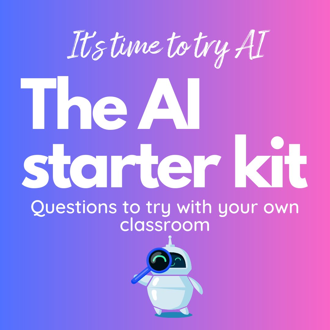 Here is a simple way to start asking #ChatGPT some questions of your own.

This is meant for beginners and to help see all the things teachers can do with the AI. #ISTELive

Infused.link/ai-starter